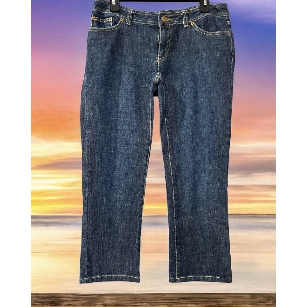 Lilly Pulitzer Palm‎ Beach Fit Capri Denim Size 4